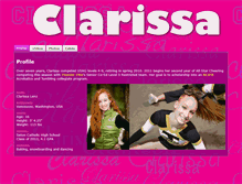 Tablet Screenshot of clarissalenz.com